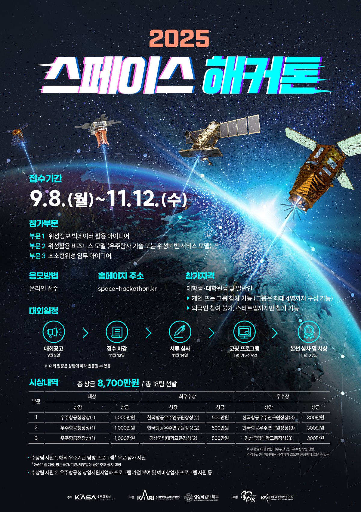 2025 스페이스 해커톤 포스터
